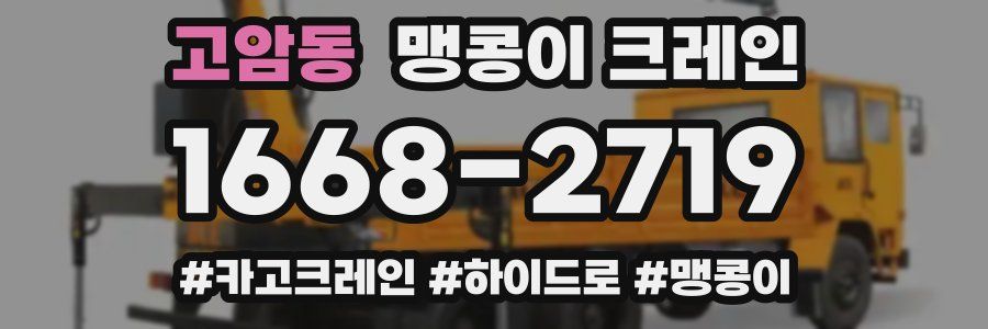 고암동 맹콩이 크레인