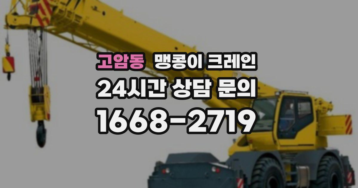 고암동 맹콩이 크레인