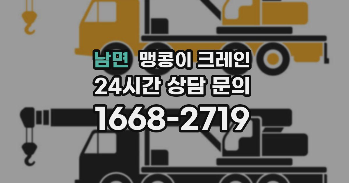 남면 맹콩이 크레인