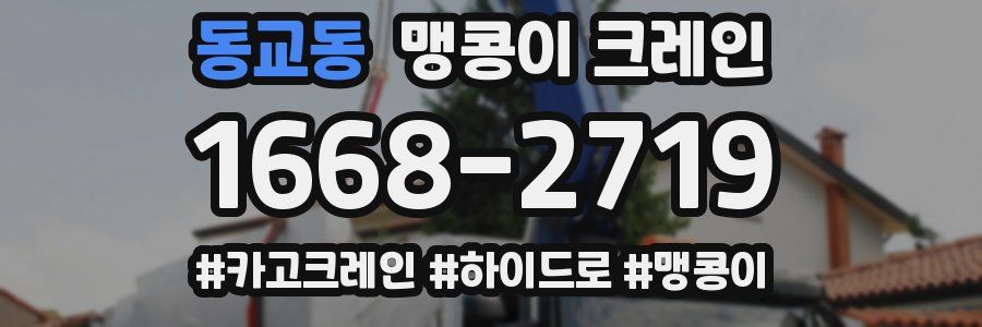 동교동 맹콩이 크레인