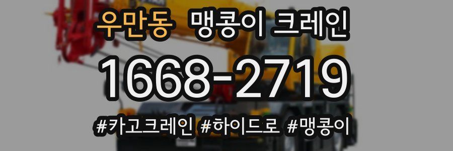 우만동 맹콩이 크레인