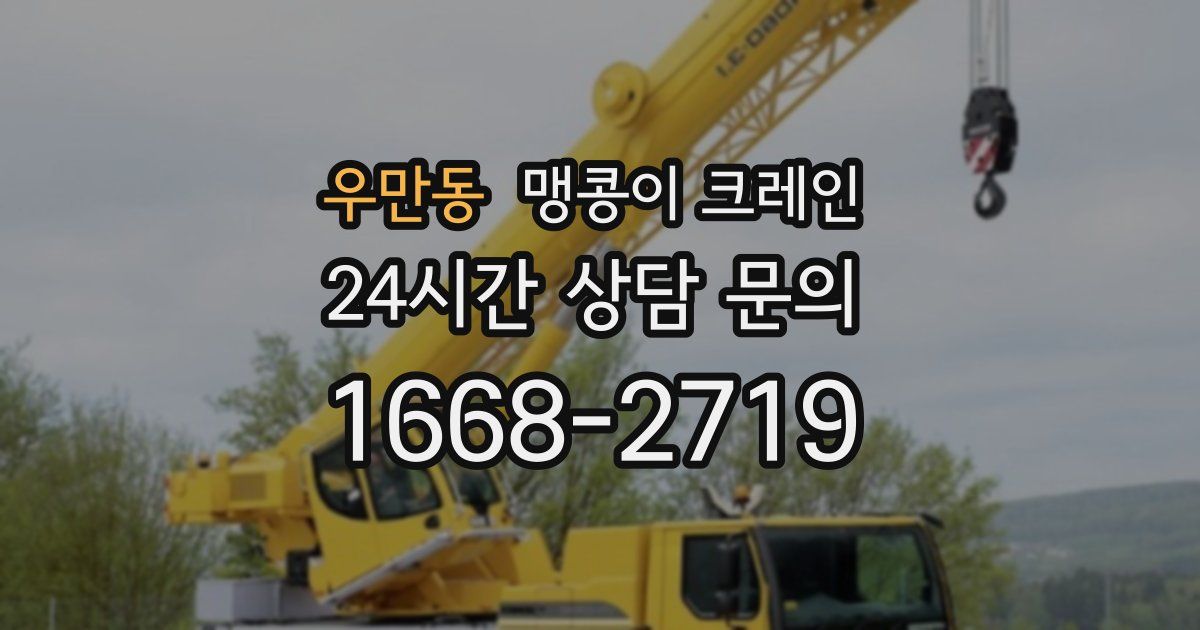 우만동 맹콩이 크레인