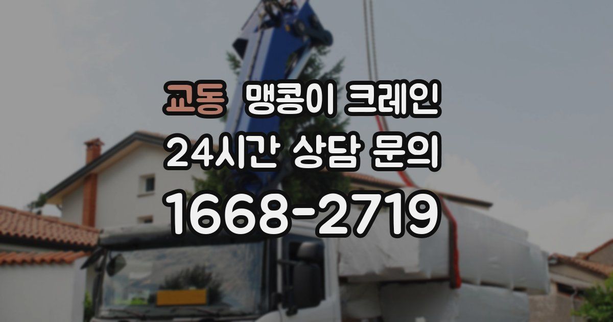 교동 맹콩이 크레인