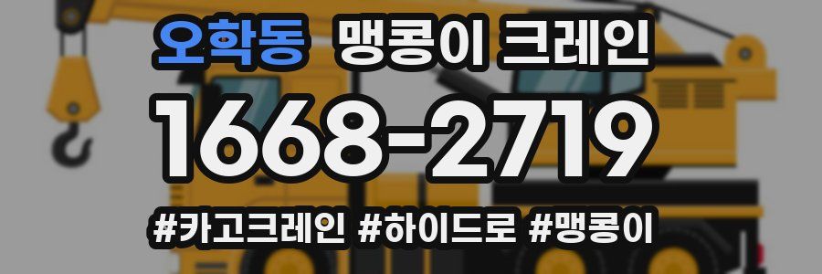 오학동 맹콩이 크레인