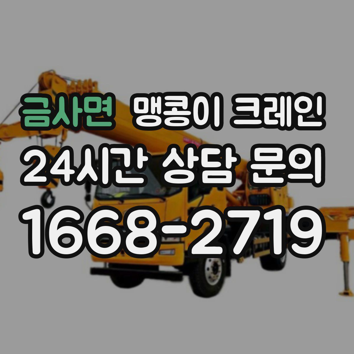 금사면 맹콩이 크레인