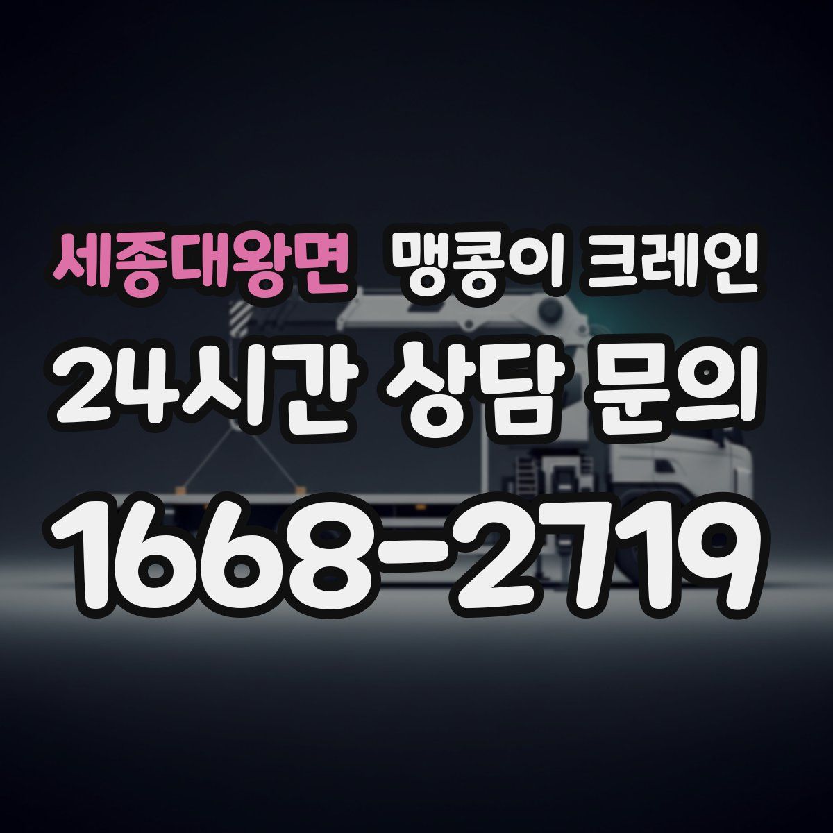 세종대왕면 맹콩이 크레인