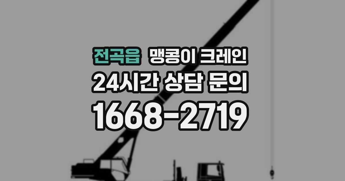 전곡읍 맹콩이 크레인