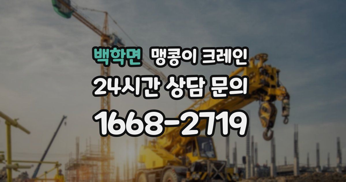 백학면 맹콩이 크레인