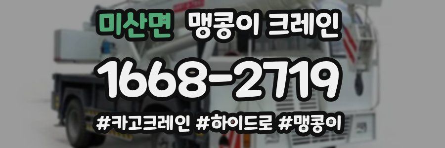 미산면 맹콩이 크레인