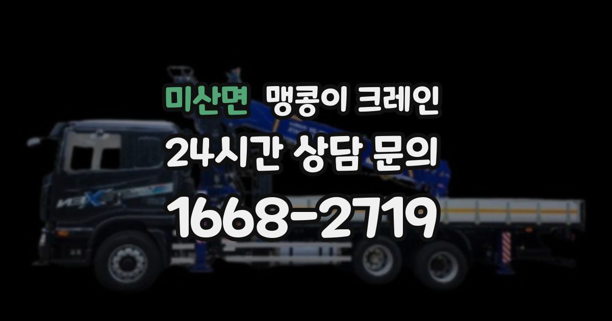 미산면 맹콩이 크레인