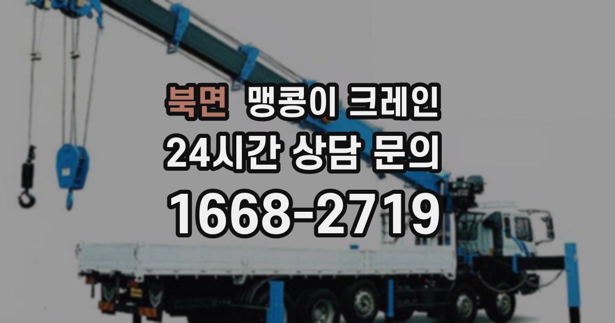 북면 맹콩이 크레인