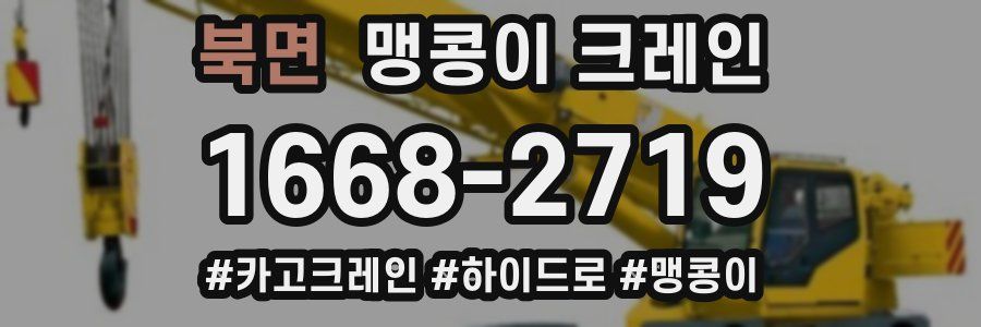 북면 맹콩이 크레인