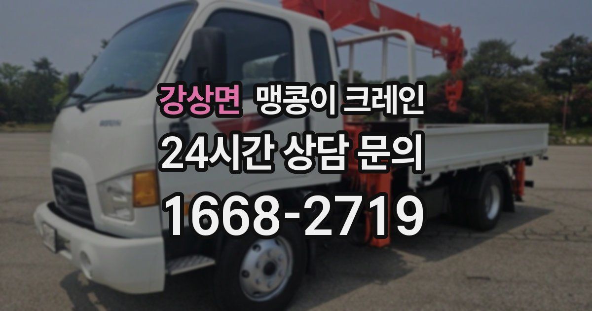 강상면 맹콩이 크레인