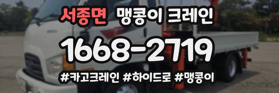 서종면 맹콩이 크레인
