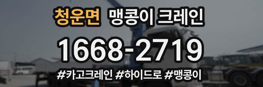 청운면 맹콩이 크레인