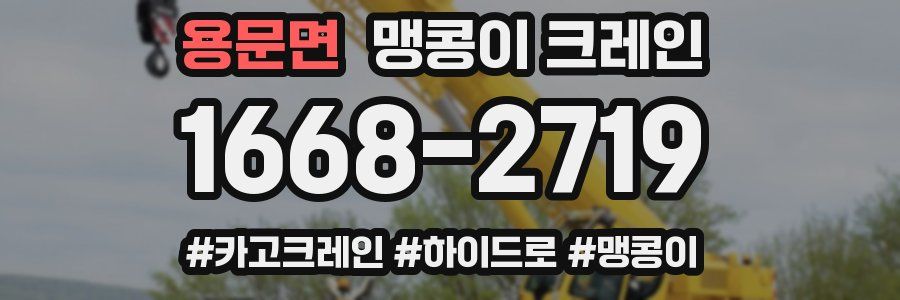 용문면 맹콩이 크레인