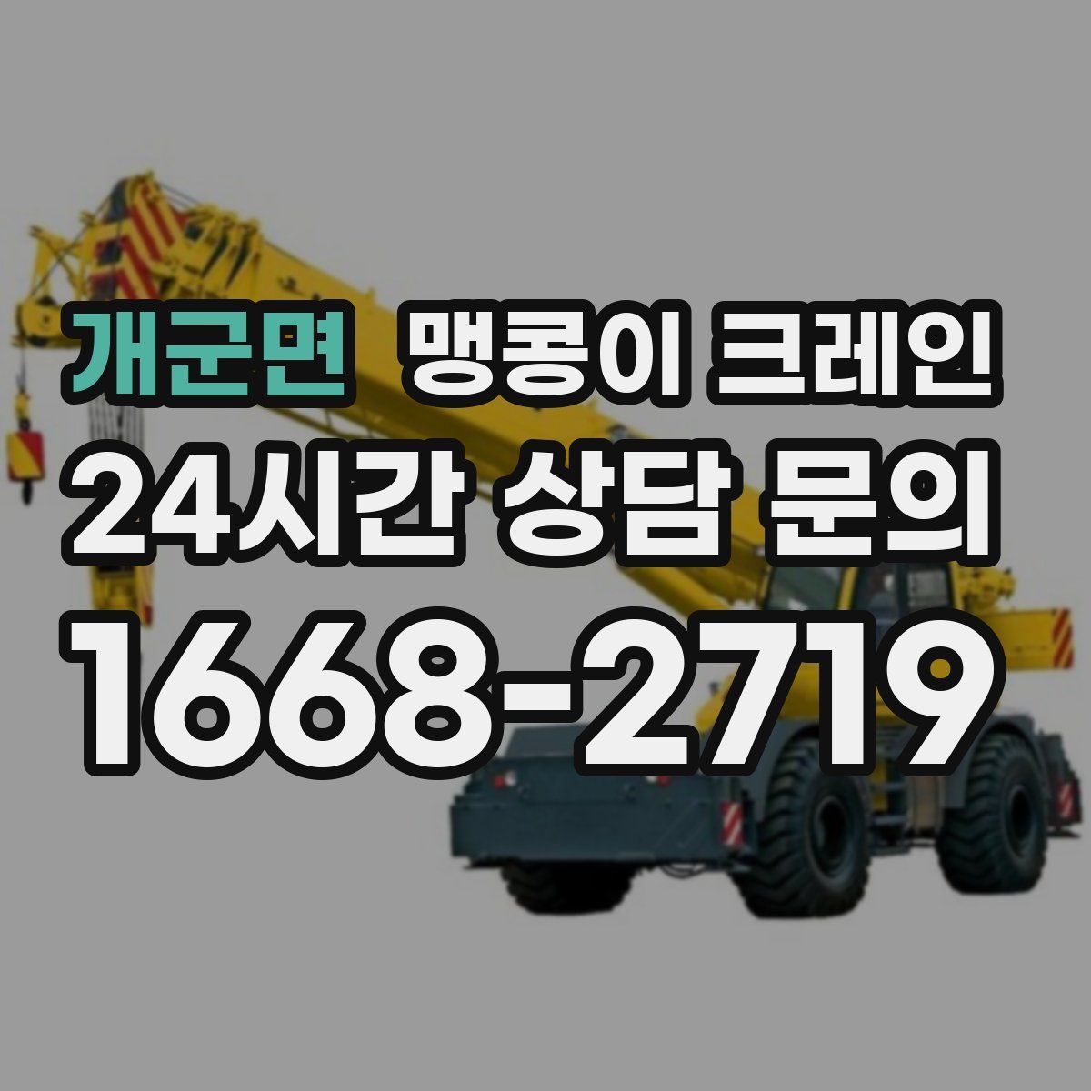 개군면 맹콩이 크레인