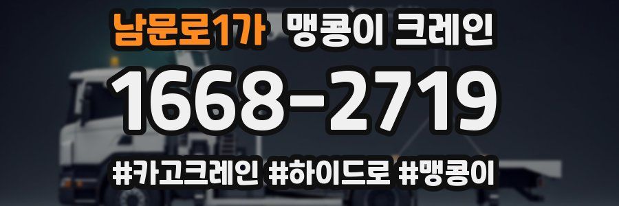 남문로1가 맹콩이 크레인