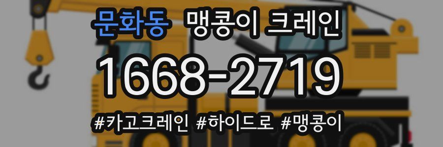 문화동 맹콩이 크레인