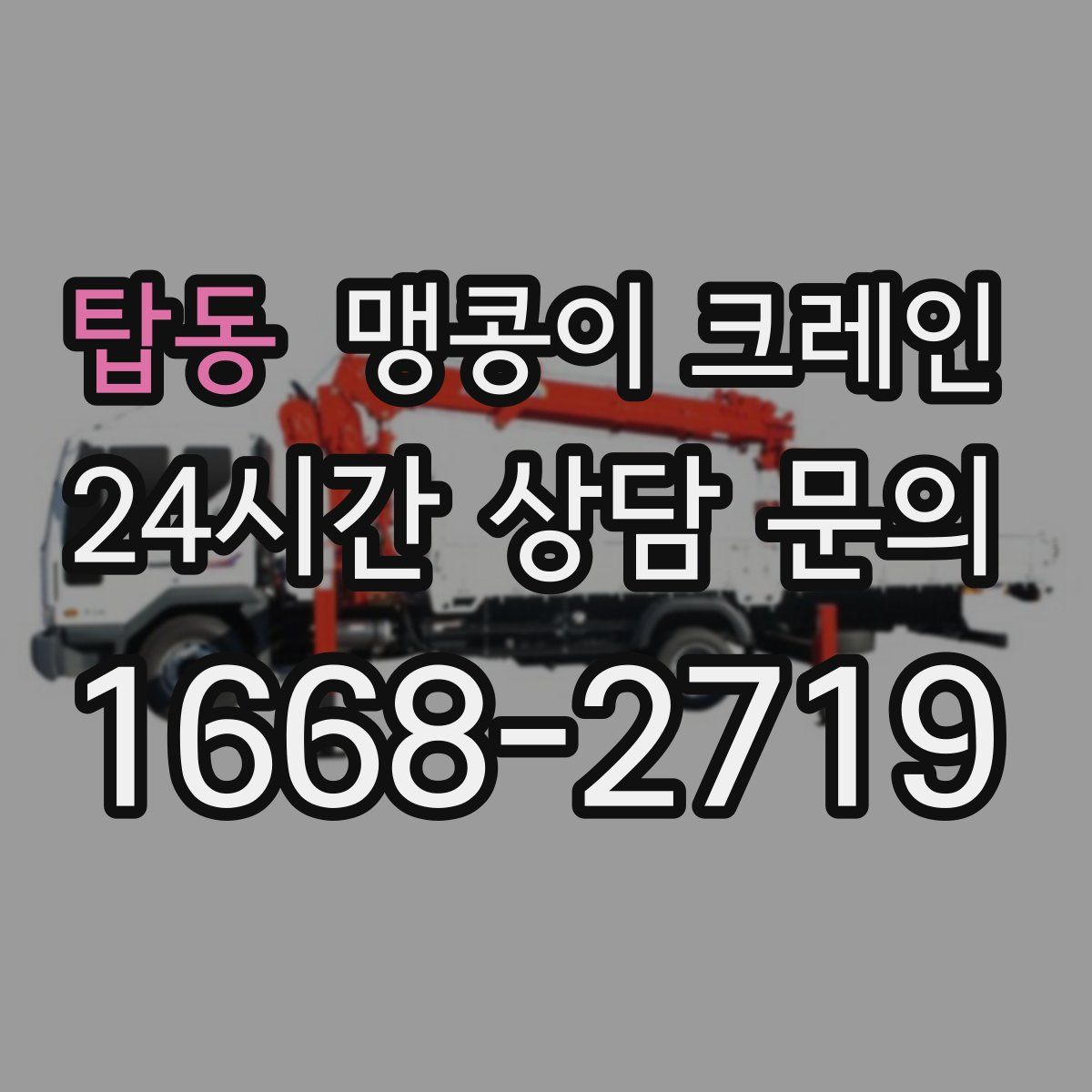 탑동 맹콩이 크레인
