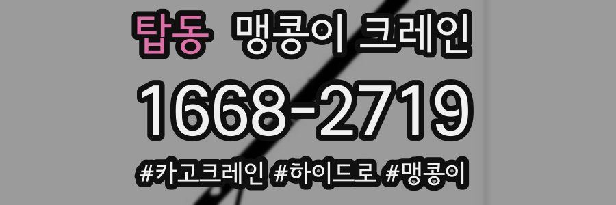 탑동 맹콩이 크레인