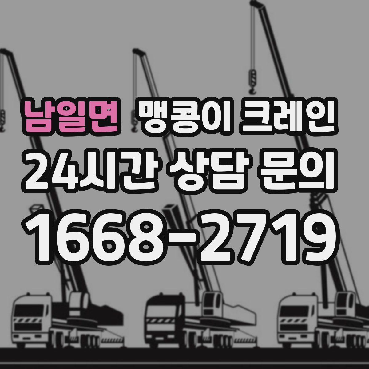 남일면 맹콩이 크레인