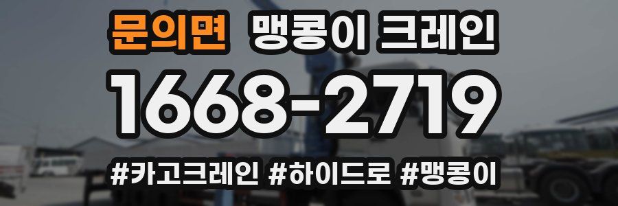 문의면 맹콩이 크레인