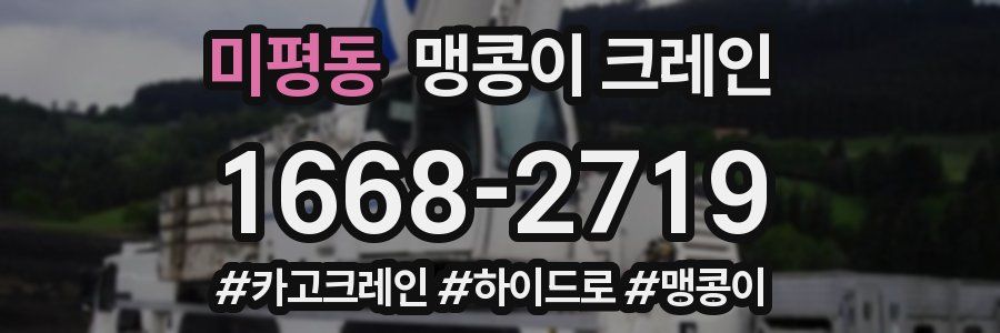 미평동 맹콩이 크레인