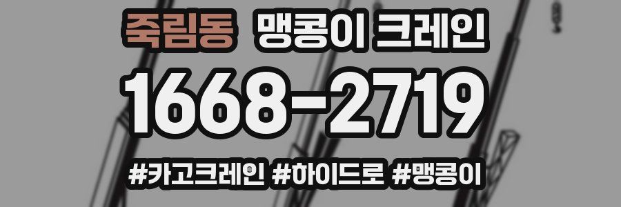 죽림동 맹콩이 크레인