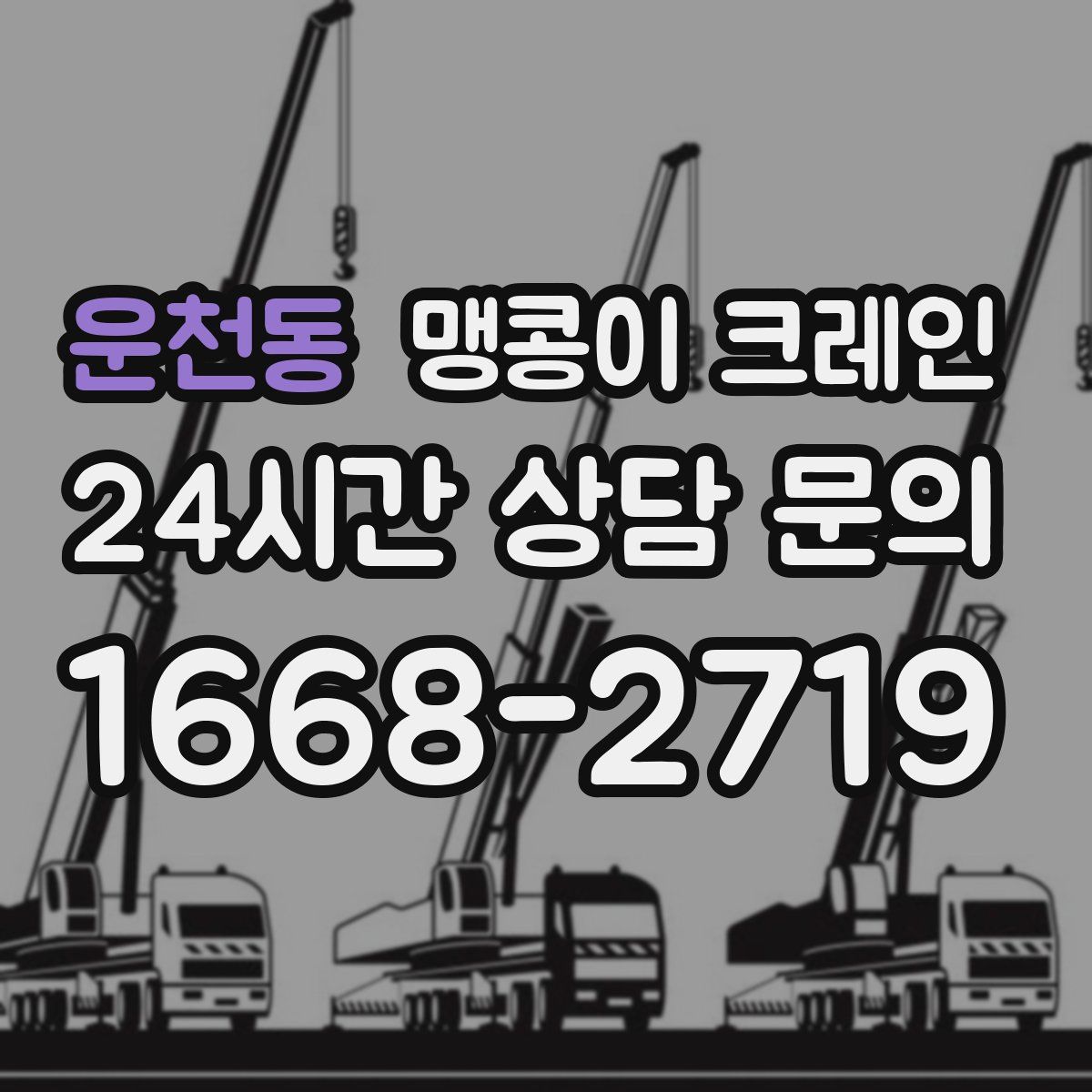 운천동 맹콩이 크레인