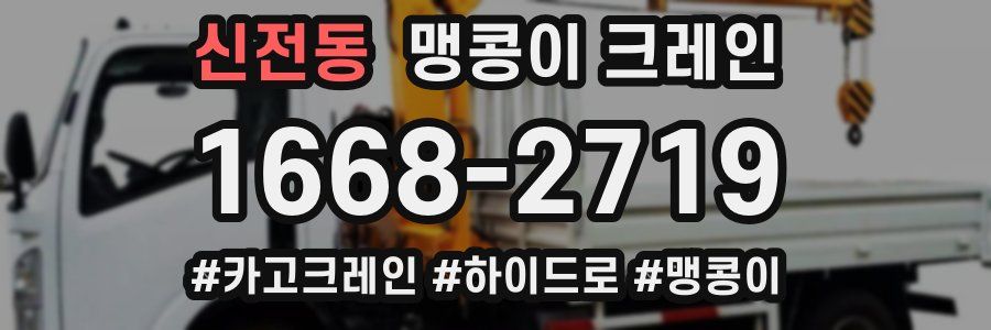 신전동 맹콩이 크레인