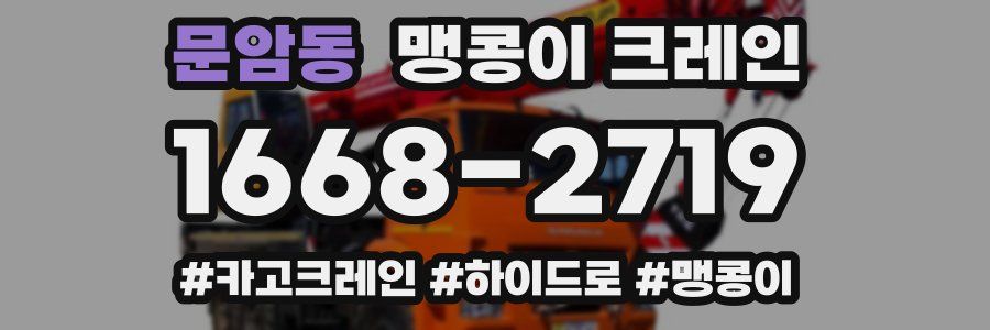 문암동 맹콩이 크레인