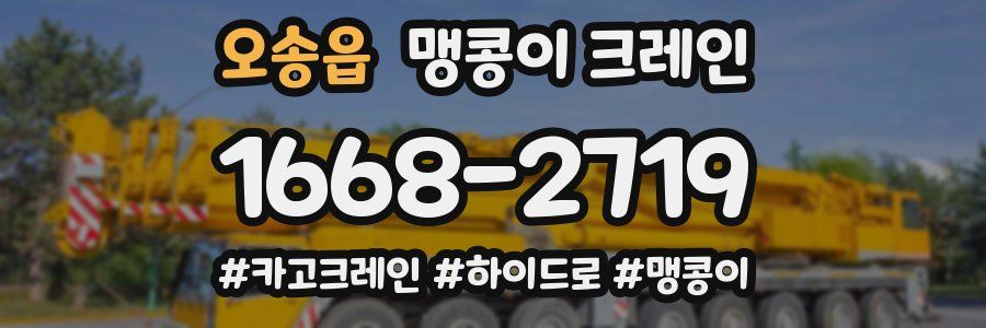 오송읍 맹콩이 크레인