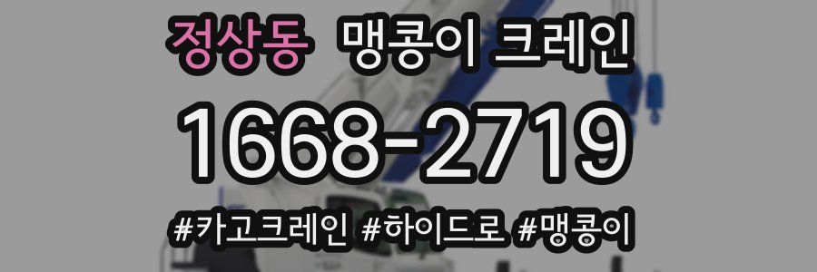 정상동 맹콩이 크레인