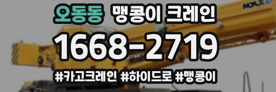 오동동 맹콩이 크레인