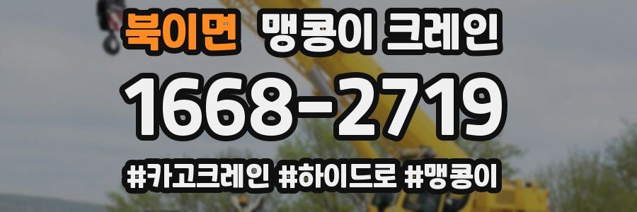 북이면 맹콩이 크레인