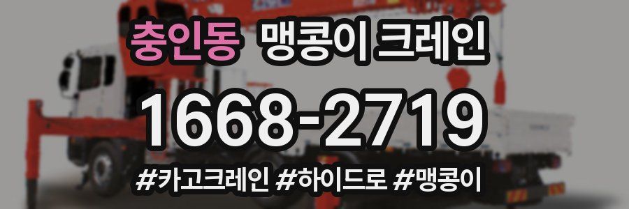 충인동 맹콩이 크레인