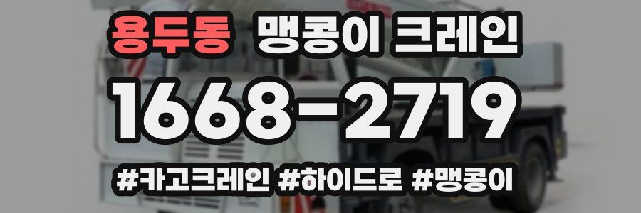 용두동 맹콩이 크레인