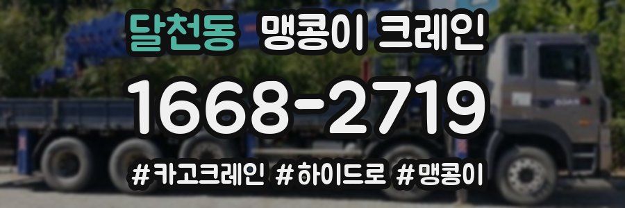 달천동 맹콩이 크레인