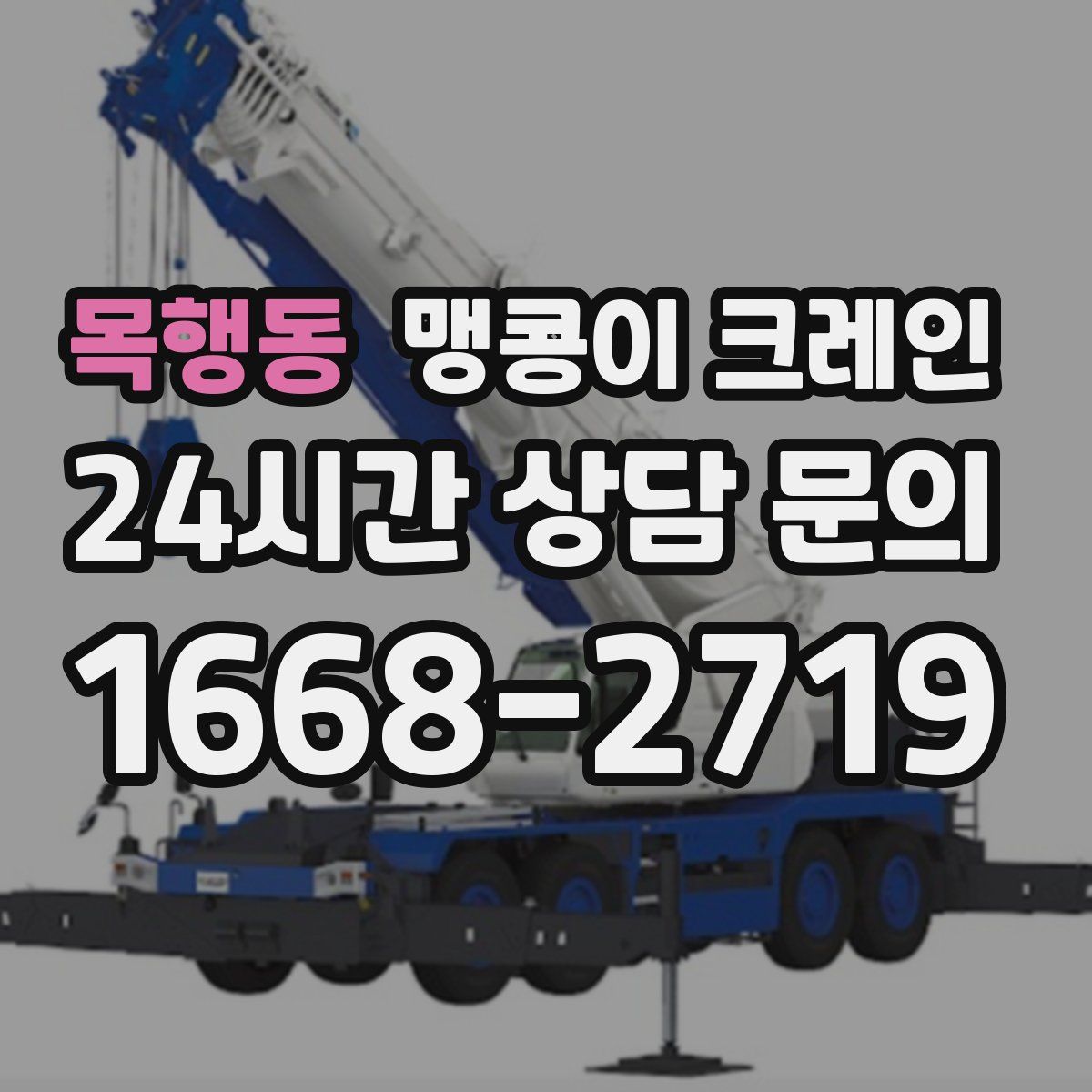 목행동 맹콩이 크레인