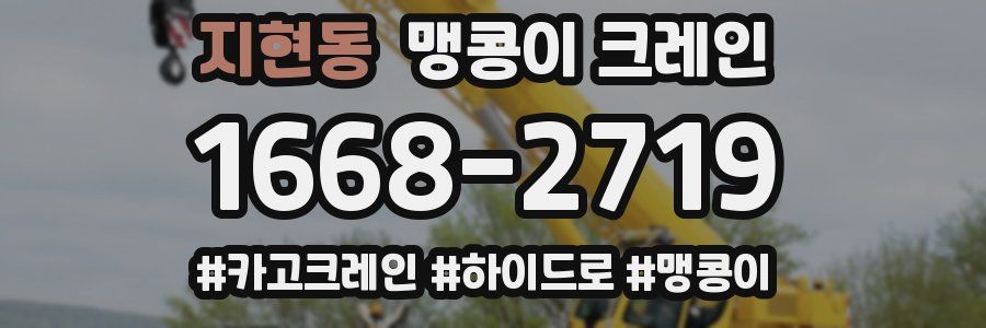 지현동 맹콩이 크레인
