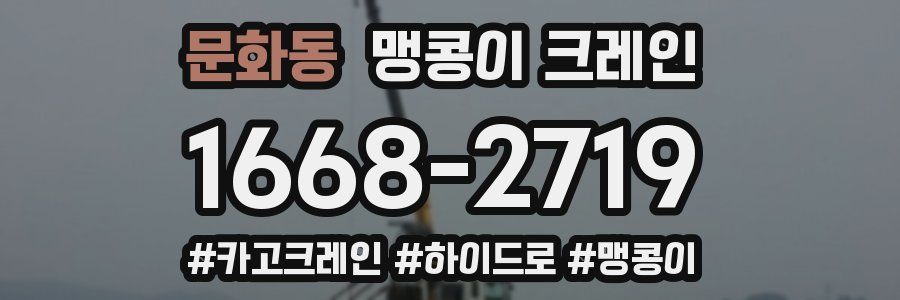 문화동 맹콩이 크레인