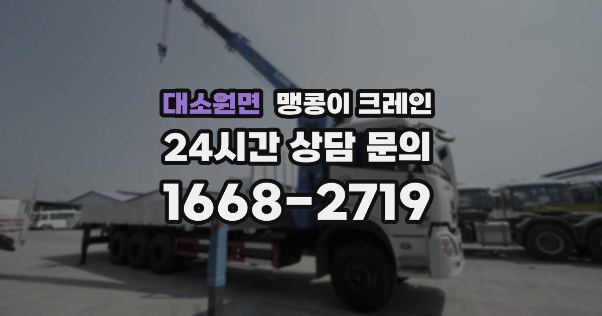 대소원면 맹콩이 크레인