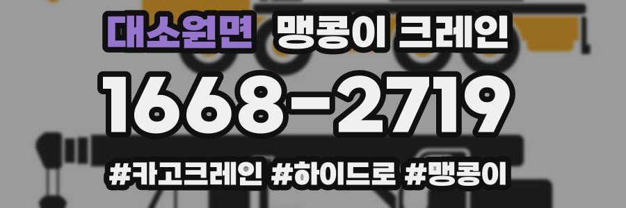 대소원면 맹콩이 크레인