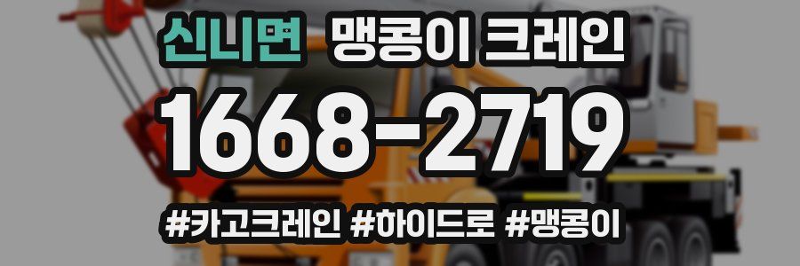 신니면 맹콩이 크레인