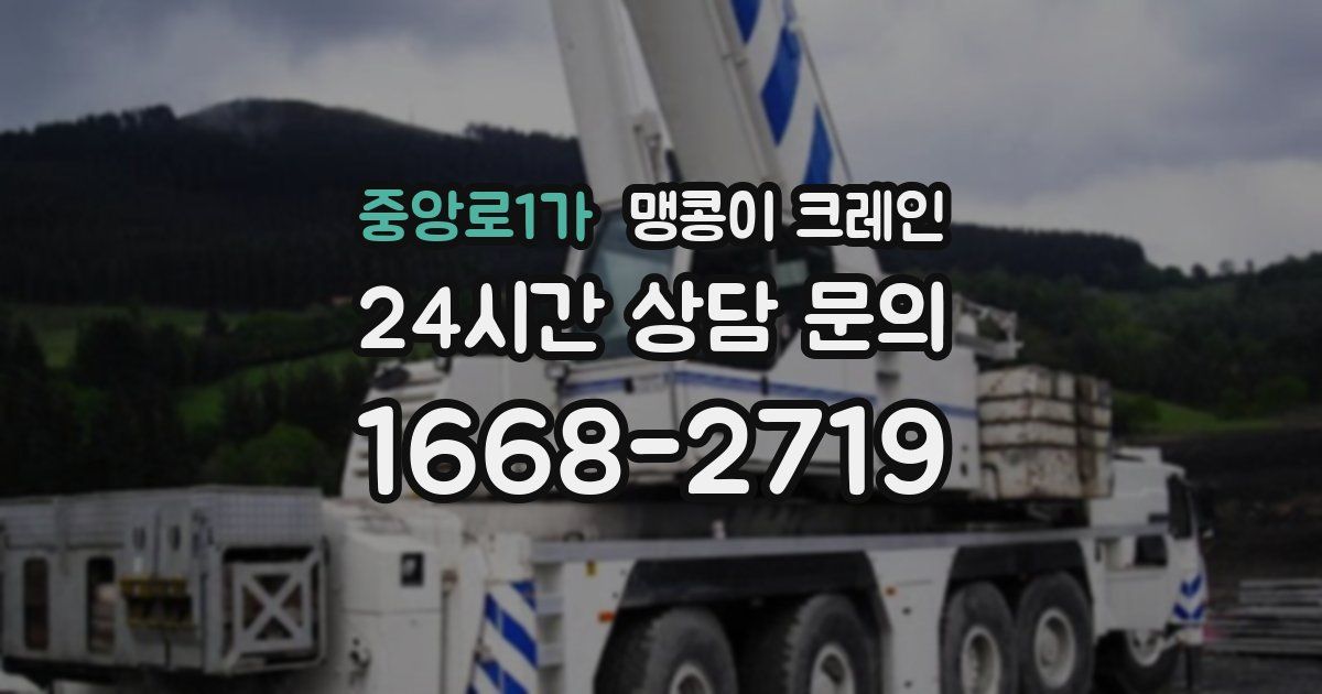 중앙로1가 맹콩이 크레인