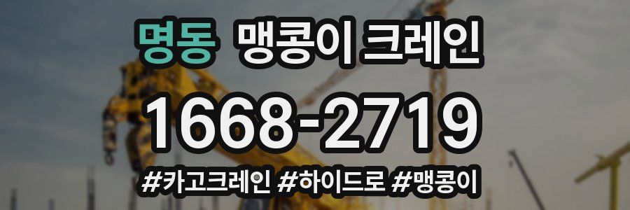 명동 맹콩이 크레인