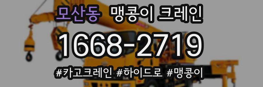 모산동 맹콩이 크레인