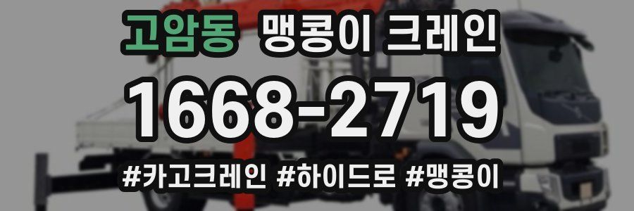 고암동 맹콩이 크레인