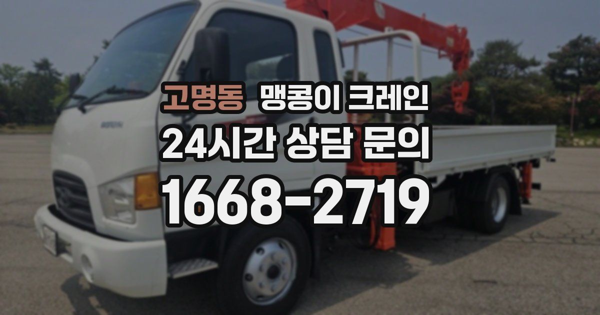 고명동 맹콩이 크레인